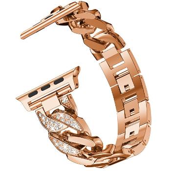 4wrist Curea de oțel Rose gold pentru Apple Watch - 38/40 mm