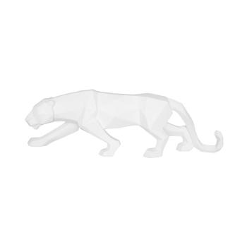Statuetă PT LIVING Origami Panther, alb mat