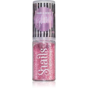 Snails Body Glitter luciu pentru corp si par Light Pink 10 g