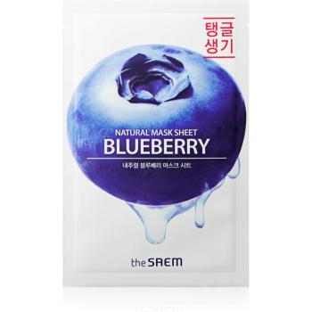 The Saem Natural Mask Sheet Blueberry masca de celule cu efect revitalizant 21 ml
