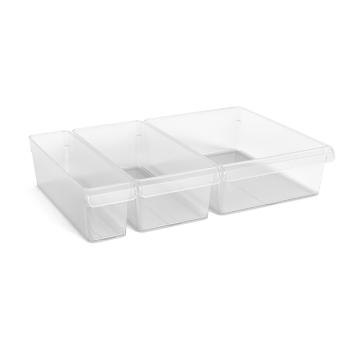 Organizatoare de frigider din plastic 3 buc. Fridge – Rotho