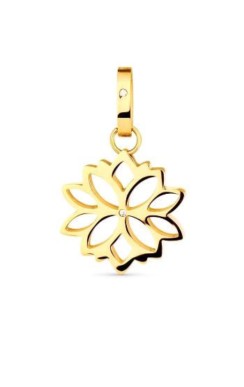 Vuch Pandantiv frumos placat cu aur Floare de lotus Gold Nizza