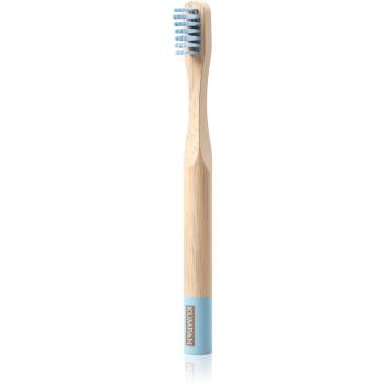 KUMPAN AS04 periuta de dinti din bambus pentru copii fin Blue
