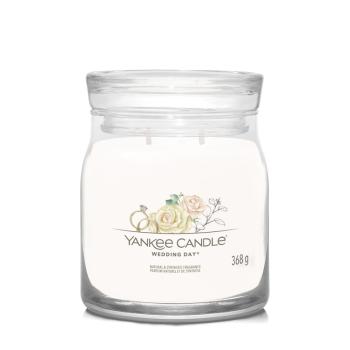 Yankee Candle Lumânare aromatică Signature sticlă medie Wedding Day 368 g