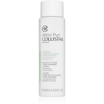 Collistar Attivi Puri Salicylic Acid + Niacinamide Toner și emulsie pentru diminuarea porilor 100 ml