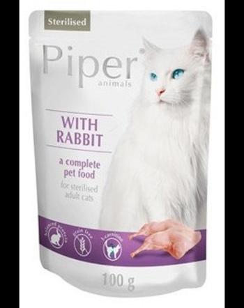 NOTECI VALLEY PIPER - Hrană umedă pentru pisici sterilizate - cu iepure - 100 g