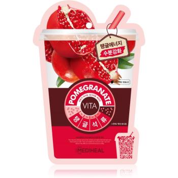 MEDIHEAL Vita Mask Pomegranate mască textilă hidratantă cu colagen 20 ml