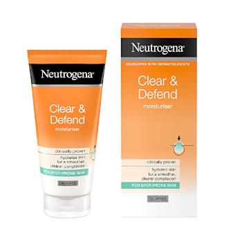 Neutrogena Cremă hidratantă fără ulei cu acid salicilic Clear &amp; Defend (Oil-Free Moisturiser) 50 ml