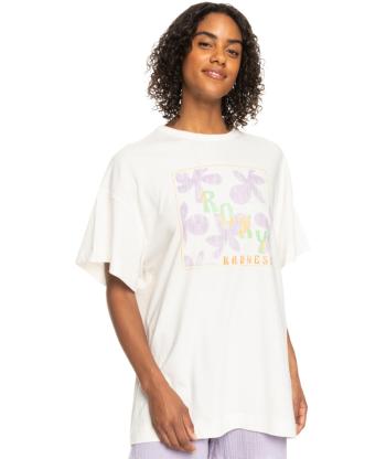 Roxy Tricou de dama SWEET FLOWERS Oversize Fit ERJZT05469-WBK0 XS