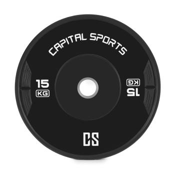 Capital Sports ELONGATE, bumper disc, greutate, gumă, 2x 15 kg