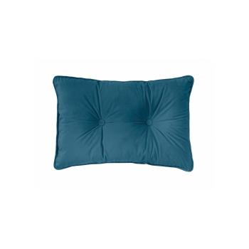 Pernă Tiseco Home Studio Velvet Button, 40 x 60 cm, albastru închis