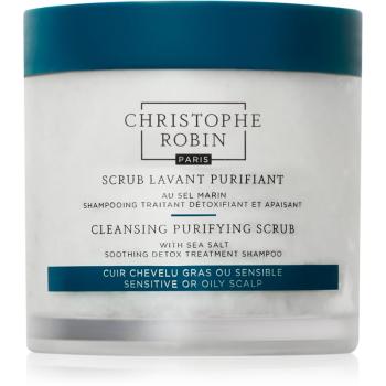 Christophe Robin Cleansing Purifying Scrub with Sea Salt sampon pentru curatare cu efect exfoliant 250 ml