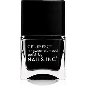 Nails Inc. Gel Effect lac de unghii cu rezistenta indelungata culoare Black Taxi 14 ml