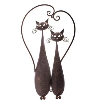 Decorațiune metalică de perete Dakls Cats