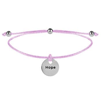 Troli Brățară Hope roză/ oțel