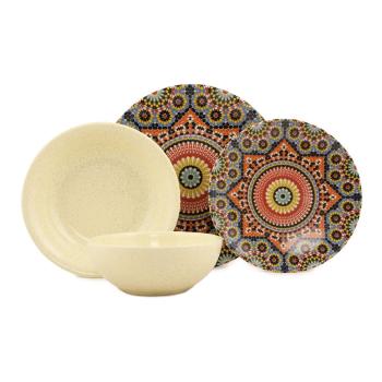 Set veselă 24 piese din gresie ceramică Kütahya Porselen Ave