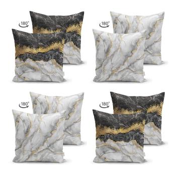 Set 4 fețe de pernă Minimalist Cushion Covers Marble, 45 x 45 cm