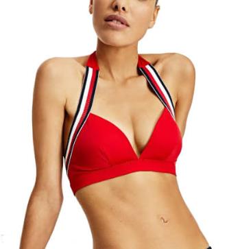 Tommy Hilfiger Sutien de baie pentru femei Triangle UW0UW02696-XLG XS