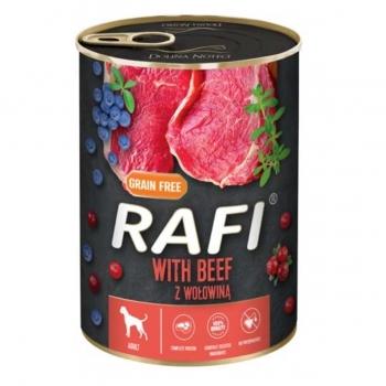 RAFI by Dolina Noteci, Vită, conservă hrană umedă câini, (în aspic), 400g