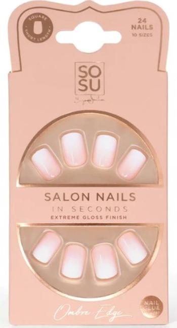 SOSU Cosmetics Unghii artificiale Ombre Edge (Salon Nails) 24 buc