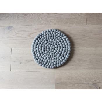 Pernă cu bile din lână pentru copii Wooldot Ball Chair Pad, ⌀ 30 cm, gri oțel