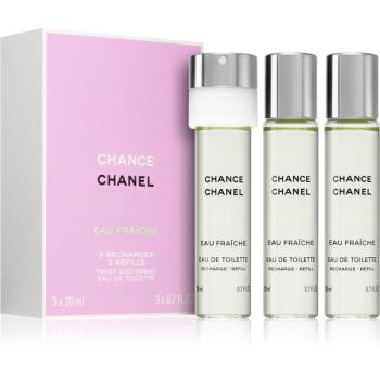 Chanel Chance Eau Fraîche Eau de Toilette pentru femei 3x20 ml