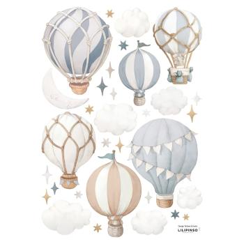 Folie cu stickere 30x42 cm Little Hotair Balloons – Lilipinso