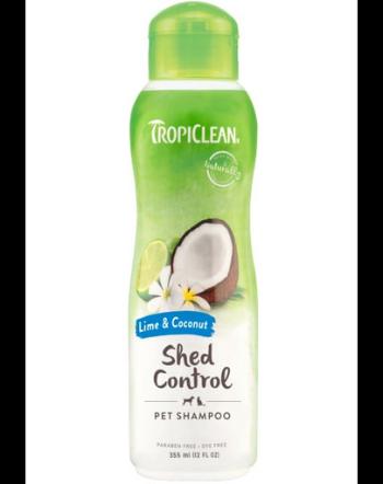 TROPICLEAN Lime &amp; Coconut Shed Control Shampoo 355ml sampon caini si pisici reduce caderea parului