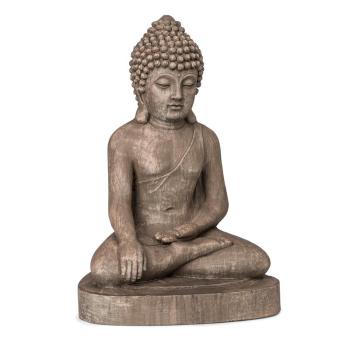 Blumfeldt Gautama, statuie de grădină, 43 x 61 x 34 cm, fibreclay, maro