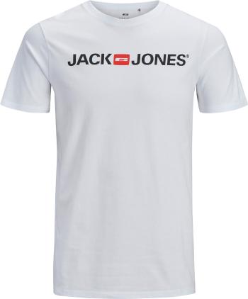 Jack&Jones PLUS Tricou bărbătesc JJECORP Regular Fit 12184987 Alb-3 5XL