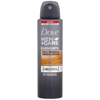 Dove Men+Care Elements spray anti-perspirant 48 de ore Talc Mineral + Sandalwood 150 ml