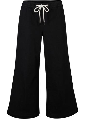 Pantaloni Culotte ultra soft cu talie confortabilă și șnur