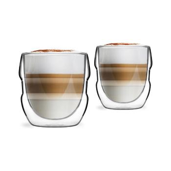 Set de 2 pahare cu pereți dubli Vialli Design Sferico, 250 ml