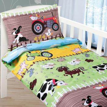 Lenjerie de pat din bumbac, pentru copii, AgataFarma, 90 x 135 cm, 45 x 60 cm, 90 x 135 cm, 45 x 60 cm