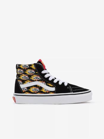 Vans Flame Logo Repeat Sk8-Hi Teniși pentru copii Negru