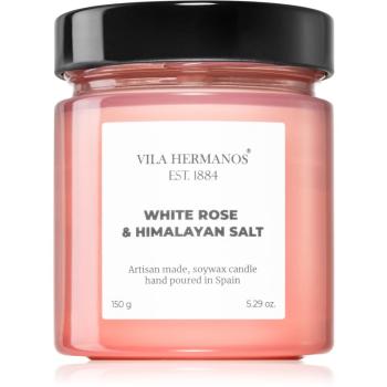 Vila Hermanos Apothecary Rose White Rose & Himalayan Salt lumânare parfumată 150 g