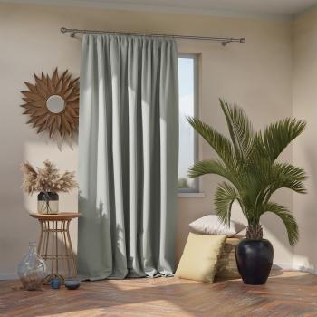 Draperie AmeliaHome Pleat, 140 x 270 cm, gri