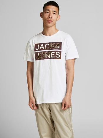 Jack & Jones Space Logo Tricou Alb