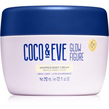 Coco & Eve Glow Figure Whipped Body Cream crema de corp nutritiva cu parfum Tropical Mango 212 ml
