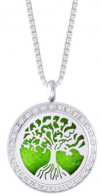 Preciosa Colier din oțel cu zirconiu cubic parfumată Tree of Life Cod produs