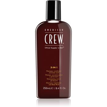 American Crew Hair & Body 3-IN-1 sampon, balsam si gel de dus 3in1 pentru barbati 250 ml