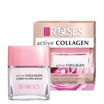 ELLEMARE Cremă-gel de zi pentru pielea matură RosesActiveCollagen(Wrinkle Filler Gel Cream) 50 ml