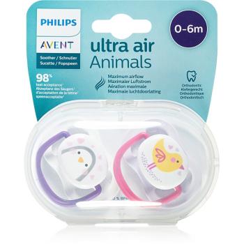Philips Avent Soother Ultra Air Animals 0 - 6 m suzetă Girl Birds 2 buc