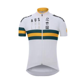 Santini AUSTRALIA 2019 tricou - white/green/yellow