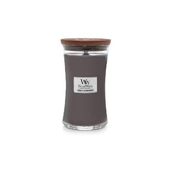 WoodWick Lumânare parfumata in vază Suede &amp; Sandalwood 609,5 g