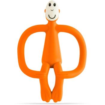 Matchstick Monkey Teething Toy and Gel Applicator jucărie pentru dentiție perie 2 in 1 Orange 1 buc