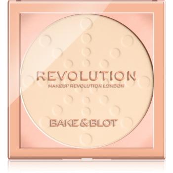Makeup Revolution Bake & Blot pudra de fixare culoare Translucent 5.5 g
