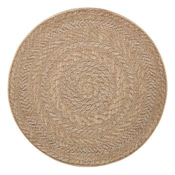 Covor adecvat interior/exterior NORTHRUGS Almendro, Ø 160 cm, bej