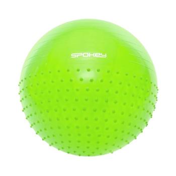 gimnastic minge Spokey HALF FIT 2v1 65 cm inclusiv pompă verde