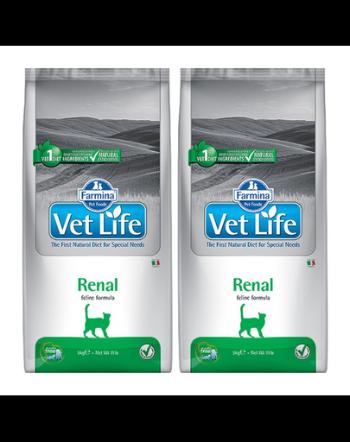 FARMINA Vet Life Renal Cat 2x10 kg dieta pisici pentru sustinere functie renala